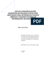 O Estudo Do Consórcio Entre Municípios de Pequeno Porte