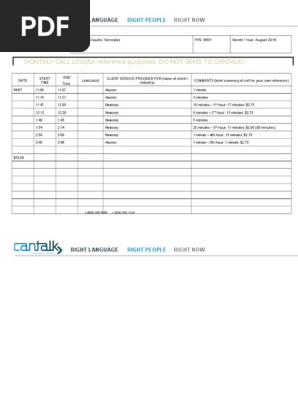 Claudio_Call Log _August 7th