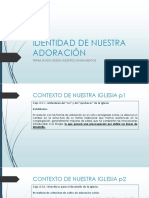 Identidad de Nuestra Adoración