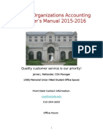 Campus Organizations Accounting Treasurer's Manual 2015-2016