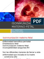 Isoinmunización Materno Fetal
