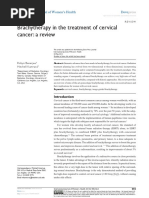 Brachytherapy in The Treatment of Cervical Cancer