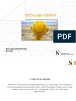 PSICOLOGÍA POSITIVA - SEMANA 1 