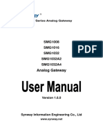 SMG Analog Gateway Manual