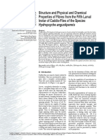 Structure and Physical and Chemical Properties of Fibres From the Fifth Larval Instar of Caddis Flies of the Species Hydropsyche Angustipennis