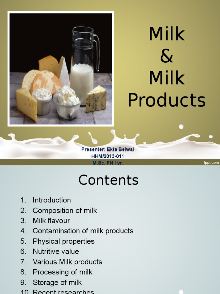 Composition and Properties of Milk | PDF | Cream | Milk
