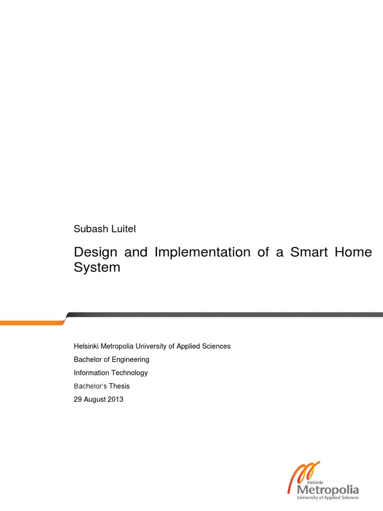 Design and Implementation of A Smart Home System | PDF | Infrared | Arduino