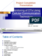 Monitoring of Dts Using Cellular Communication Technology: Project Completion Presentation