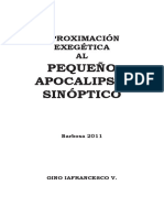 Aproximacion Exegetica Al Pequeno Apocalipsis Sinoptico PDF