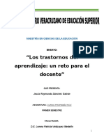 Trastornos del aprendizaje: un reto para el docente