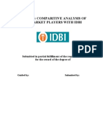 Comparitive Analysis of Market Players With Idbi