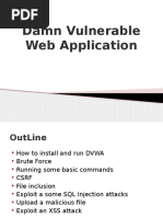 Damn Vulnerable Web Applications