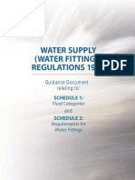 Water Supply and (Water Fittings) Regulations 1999