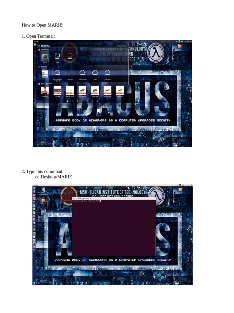 How To Open MARIE Simulator | PDF