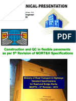 4 Construction and QC in Flexible Pavements As Per MORTH 5th Revision A