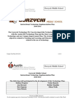 Gorzycki Tech Plan 2010-11