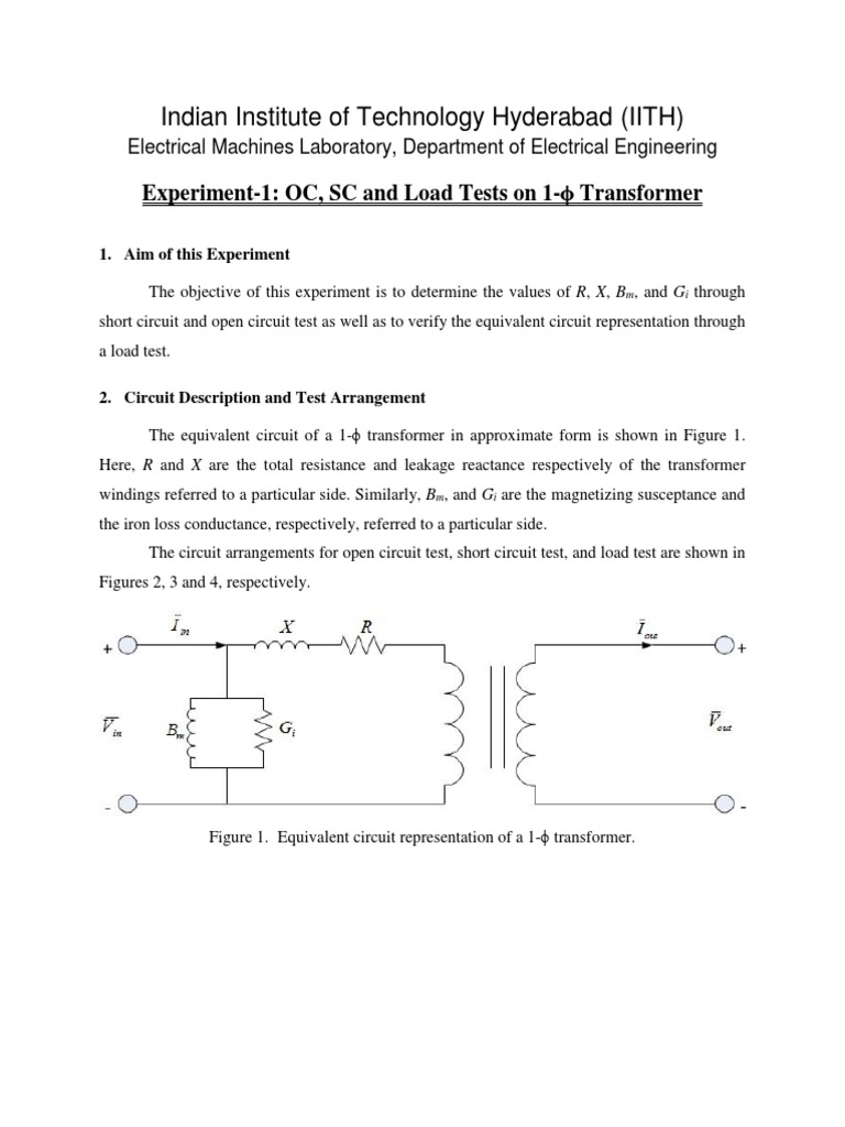 Transformer Testing Procedures and Analysis | PDF | Transformer ...