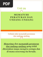 Unit 29 Mematuhi Peraturan Dan Undang-Undang