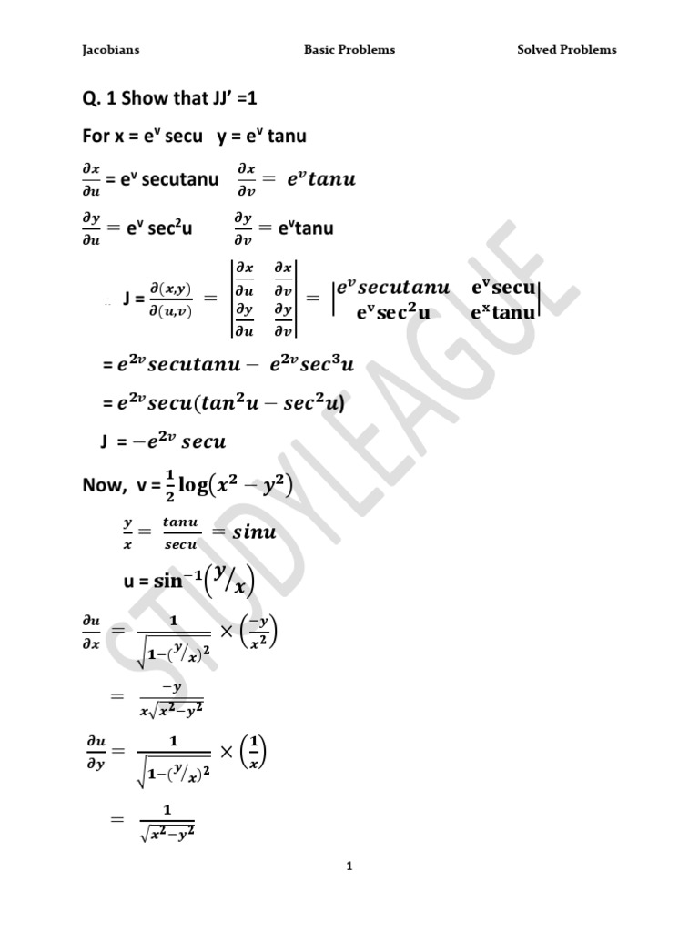 1 Properties Of Jacobiance