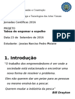 Tabua espelho: projeto de um utensílio doméstico 2 em 1