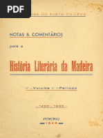 História Literária Da Madeira