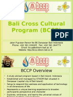 Bali Cross Cultural Program (BCCP)