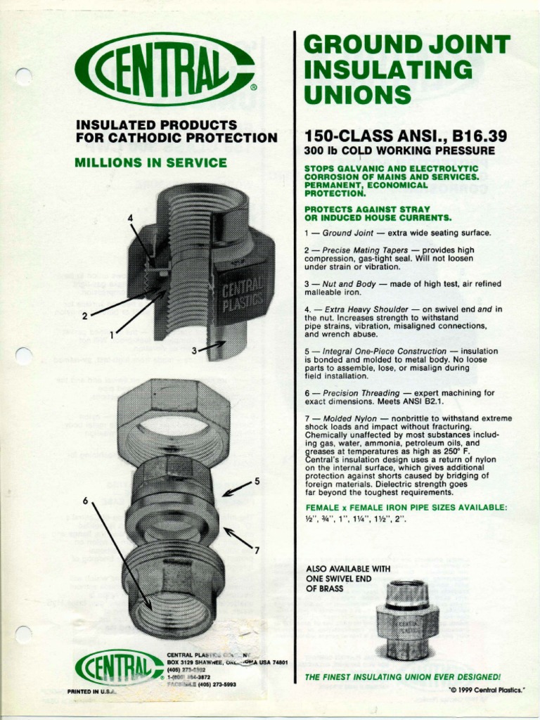 ground joint unions.pdf Nut (Hardware) Pipe (Fluid Conveyance)