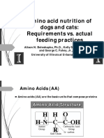 Amino Acid Nutrition of Dogs and Cats