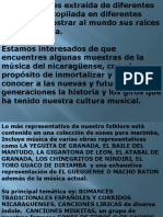Resumen de La Cultura Musical Nicaraguense