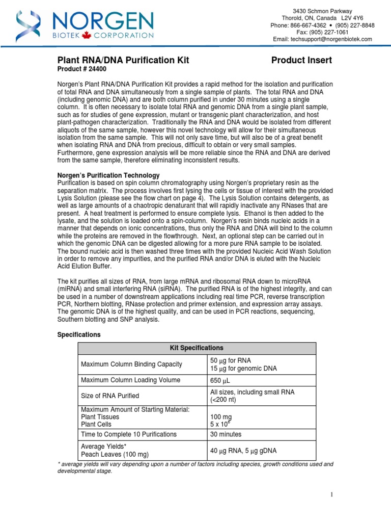 Soil Dna Isolation Kit Soil Dna Isolation Kit Protocol 26500 1689 PDF
