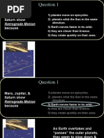 Mars, Jupiter, & Saturn Show Because: Retrograde Motion