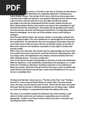 The Eyes Have It Irony Poetry - 