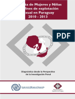 La Trata de Mujeres y Niñas Con Fines de Explotación Sexual en Paraguay 2010 - 2013 PDF