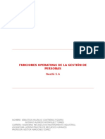 Funciones Operativas de La Gestión de Personas