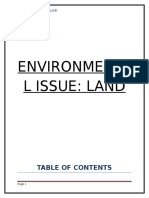 Environmenta L Issue: Land