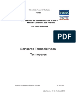 Calibração de termopares tipo T usando micro voltímetro