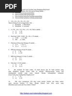 Soal Uts Matematika Kelas 6 SD Semester 1 TP