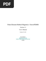 Finite Element Method Magnetics: Octavefemm: User'S Manual