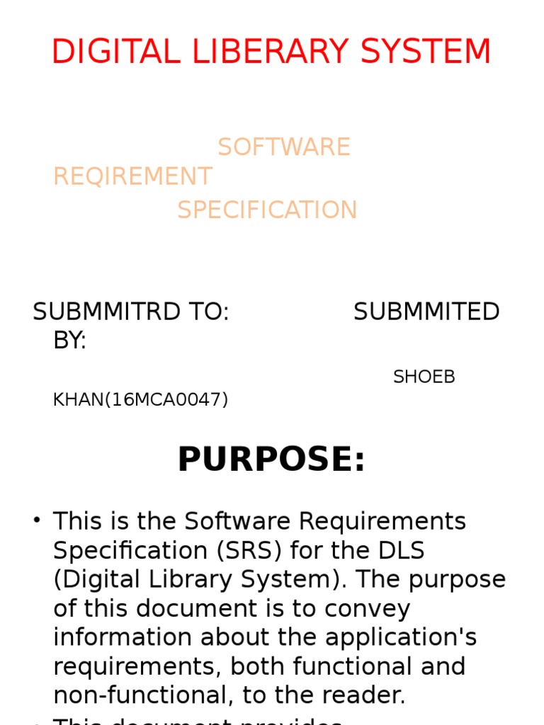 Digital Library System Requirements | PDF | Digital Library | Library ...