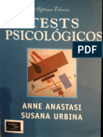 Anastasi, Naturaleza Pruebas Psicológicas