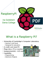 Raspberrypi: Ira Goldstein Siena College