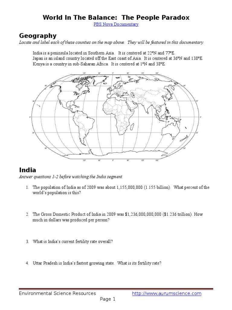 World in The Balance | PDF | Woman | Environmental Social Science