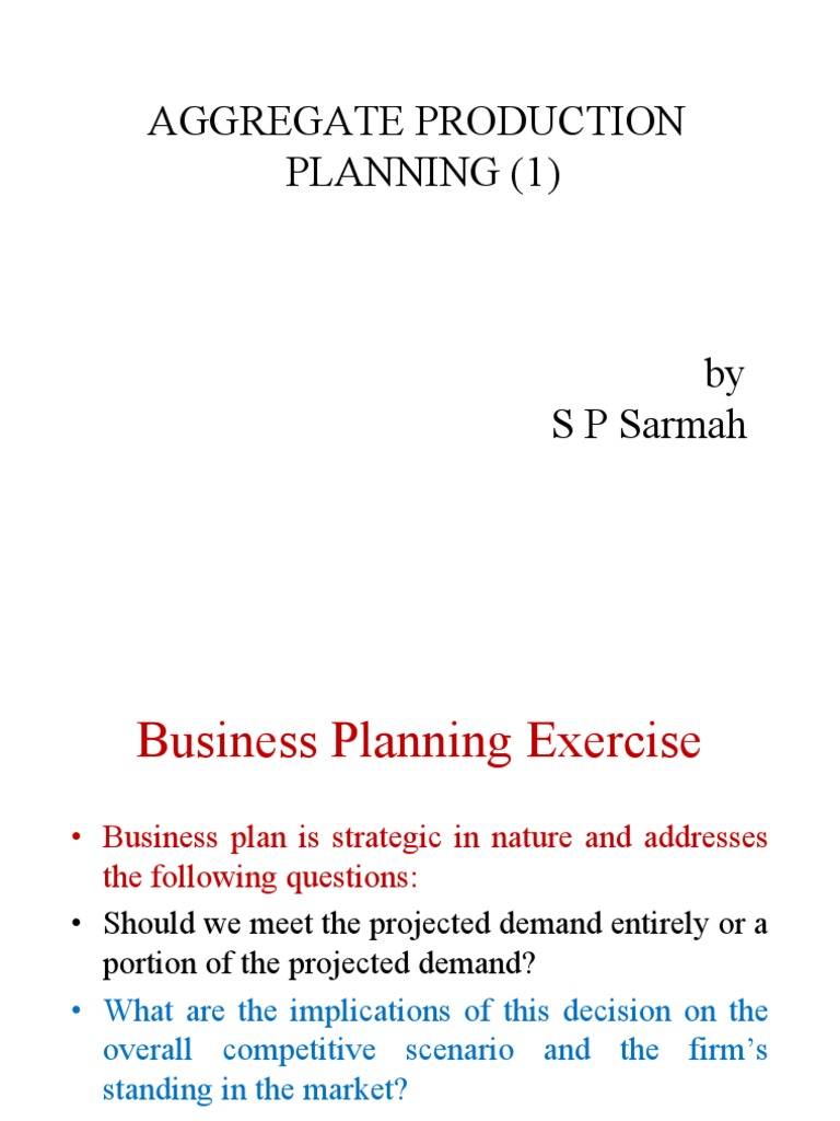 Aggregate Production Planning Strategies | PDF | Inventory | Demand