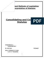 Codifying and Consolidating Statutes
