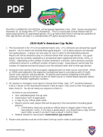 Kohls Cup Rules - 2016