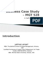 Business Case Study - MGT 528: A Self-Study Guide