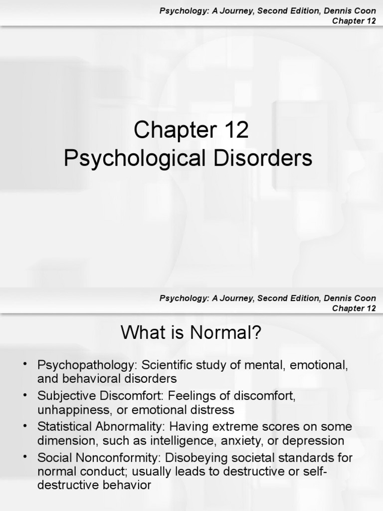 Understanding Psychological Disorders | PDF | Mental Disorder | Anxiety ...