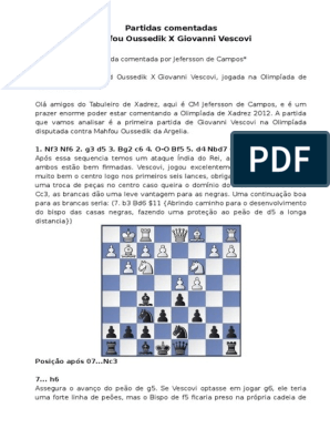 Arte Do Ataque No Xadrez - Vladimir Vukovic, PDF, Aberturas (xadrez)