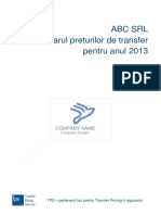 Transfer Pricing Documentation File - Template - Lb. Romana