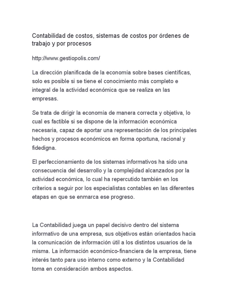 Contabilidad de Costos | PDF | Costo | Contabilidad